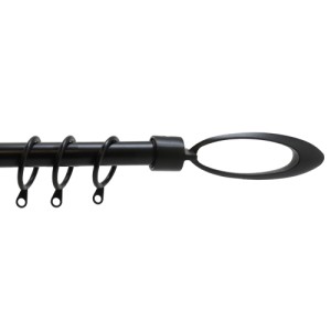 BASTONE SCORRITENDA BRIXO ELLISSE NERO 210-380