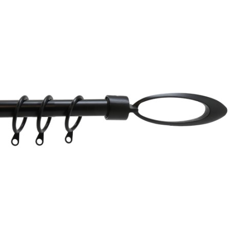 BASTONE SCORRITENDA BRIXO ELLISSE NERO 210-380