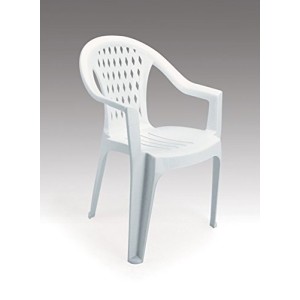 SEDIA POLTRONA 6PZ. TRESSI IN RESINA 56X56XH79 ARREDO ESTERNO