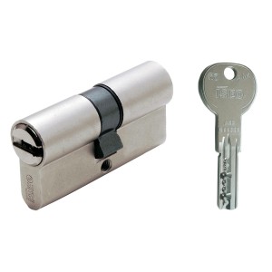 CILINDRO R6 PLUS DOPPIO PROFILO ISEO CHIAVE PIATTA A 6 SPINE MM.30-60 82R60 9C5