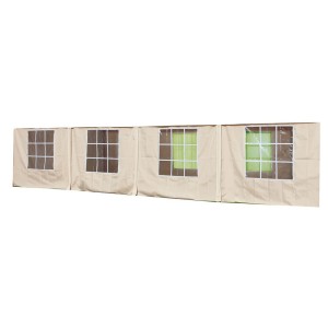 RICAMBIO SET TELI LATERALI PER GAZEBO BIG ROYAL MT.4X10 COLORE BIANCO
