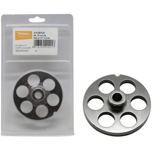 PIASTRA TRAFILA IN ACCIAIO PER TRITACARNE N.22 CON FORI MM.12