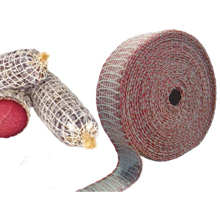 RETE ELASTICA PER SALUMI INSACCATI 14 QUADRI DIAMETRO 9MM ROTOLO 50 MT.