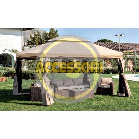 RICAMBIO SET 4 TELI MOSCHIERA PER GAZEBO ADVENTURE MAGNUM 360X480 ZANZARIERE