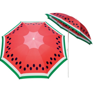 OMBRELLONE DA SPIAGGIA CON STAMPA FRUTTA COCOMERO 180CM CON CUSTODIA