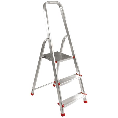 SCALA DOMESTICA GRADINI ANTISCIVOLO + PIATTAFORMA  ALU -STEP UP PROMO -GR3