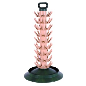SCOLABOTTIGLIE IN PLASTICA 81 POSTI CON MANIGLIA E BASE 40xH73 cm -12