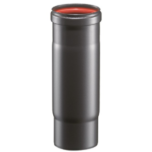 TUBO TELESCOPICO PER STUFA PROFESSIONAL PELLET NERO 10X25cm