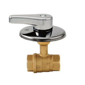 RUBINETTO INCASSO VALVOLA A SFERA IN OTTONE LEVA 1/2" -ART.138