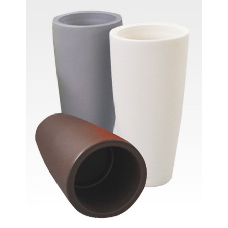 VASO HOME TONDO BIANCO CM.40X90H DA ARREDO INTERNO ESTERNO GIARDINO