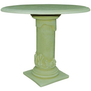 TAVOLO TONDO DECOGARDEN IN PIETRA E CEMENTO D.88X H.78 CM.