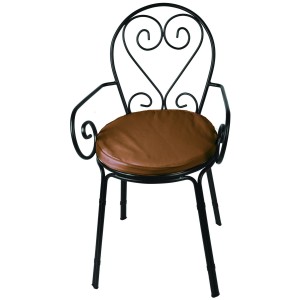 SEDIA BISTROT DALÌ IN ACCIAIO NERO 50x55xH55 cm
