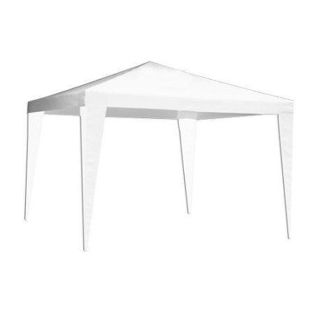 GAZEBO OASIS IN ACCIAIO CON TELO IN POLIETILENE BIANCO MT.3X2