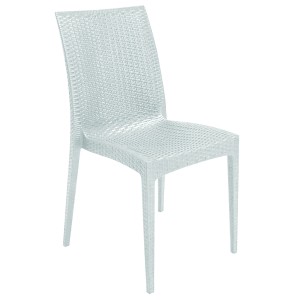 SEDIA RATTAN BISTROT BIANCA 57x50xH89 cm