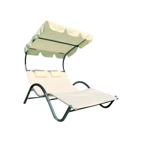 DONDOLO LETTO PRENDISOLE GARDEN SUN IN ACCIAIO 205x138x150 cm