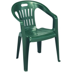 SEDIA IN RESINA PIONA VERDE 56x55xH78 cm
