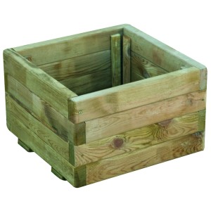 FIORIERA LASA IN LEGNO DI PINO IMPREGNATO 40X40