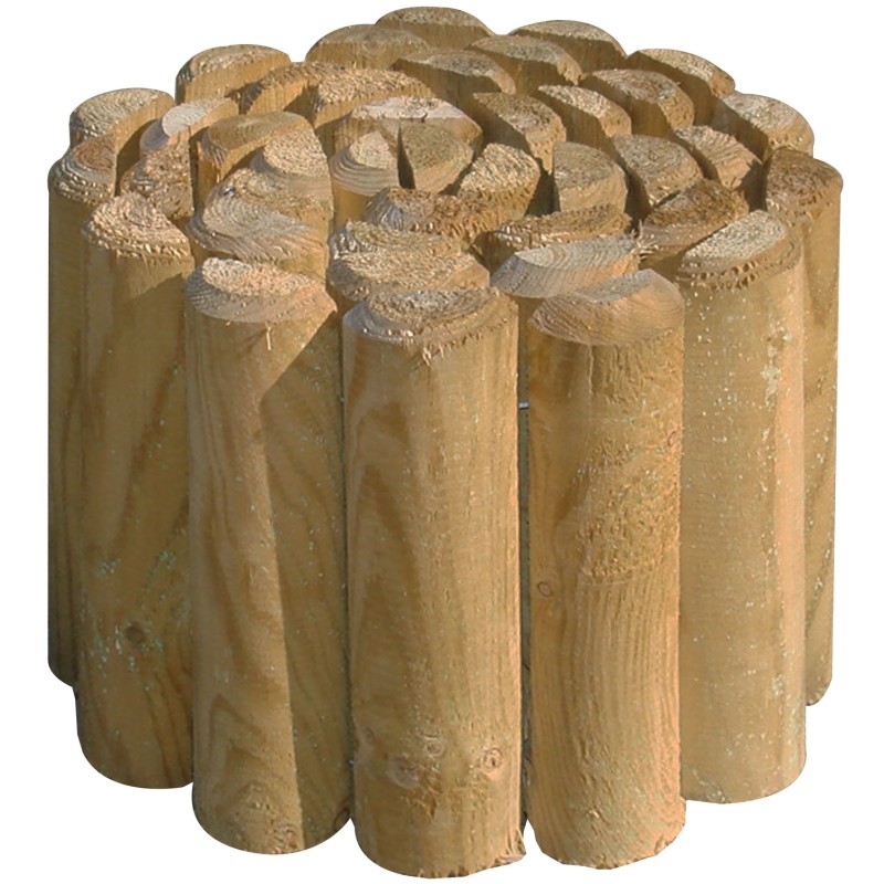STACCIONATA BORDURA LASA IN LEGNO DI PINO IMPREGNATO D.5 H20 L.200 STACCIONATA BORDURA LASA IN LEGNO DI PINO IMPREGNATO D.5 H20 L.200