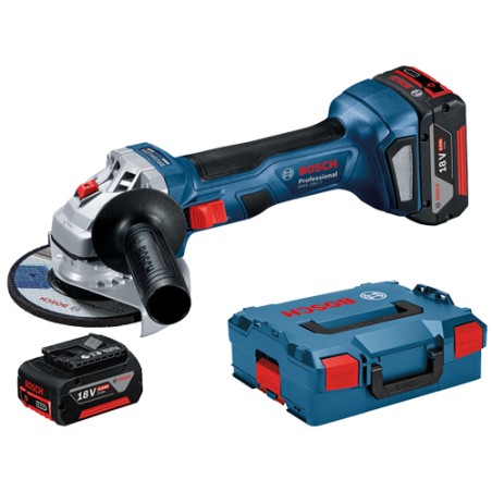 SMERIGLIATRICE BOSCH BATTERIA LITIO 18V GWS 18V-7 + VALIGETTA E ACCESSORI