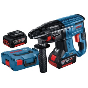 TRAPANO MARTELLO PERFORATORE BOSCH BATTERIA LITIO 18V GBH 18-21 + VALIGETTA E ACCESSORI