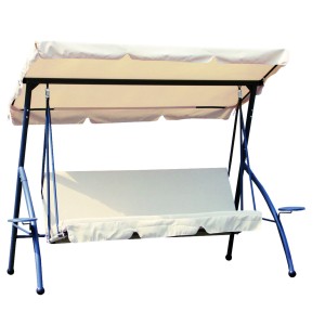 DONDOLO 3 POSTI HOLA IN ACCIAIO L212xP120xH167 cm