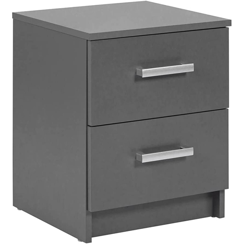CASSETTIERA COMODINO ELENZIO 2 CASSETTI 41,2x40x58H CM GRIGIO GRAFITE CASSETTIERA COMODINO ELENZIO 2 CASSETTI 41,2x40x58H CM GRIGIO GRAFITE