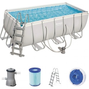 Piscina fuoriterra 412x201x122cm con struttura e pompa a cartuccia Bestway 56456