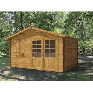 Casetta in legno impregnato MATILDE cm. 400X300 con pavimento