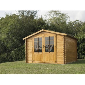 Casetta in legno impregnato CLEO cm. 300X300 con pavimento