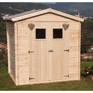 Casetta in legno GIADA  cm. 180X130 con pavimento