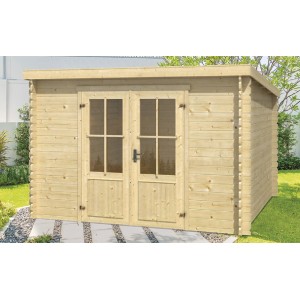 Casetta in legno ALINA  cm. 310X310 con pavimento