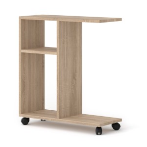 MOBILE TAVOLINO CON RUOTE PORTA PC COMODINO UFFIO CASA ROVERE 60x45x22cm TRASCO