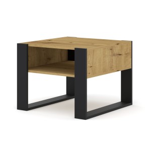 MOBILE TAVOLINO DA CAFFE' PIANO PC 2 PIANI QUERCIA 60x60.20x47.50cm MONDI