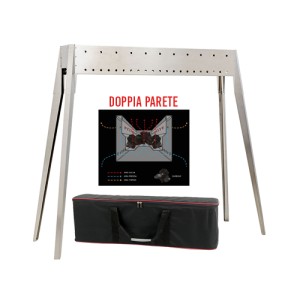CANALETTA FORNACELLA SPIEDO PER ARROSTICINI GRILL INOX EL GAUCHO 80
