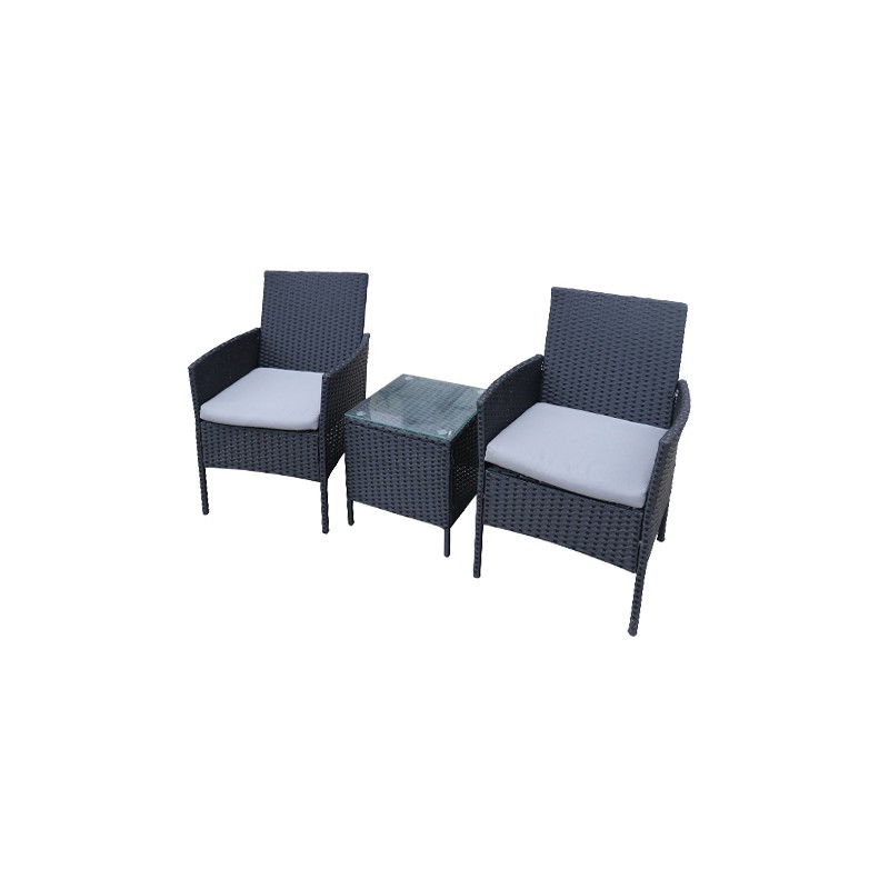 SET SALOTTO RATTAN RADICAL ANTRACITE SET SALOTTO RATTAN RADICAL ANTRACITE