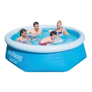 PISCINA TONDA FUORI TERRA CON ANELLO GONFIABILE SUPERIORE BESTWAY 305xH66 -57456
