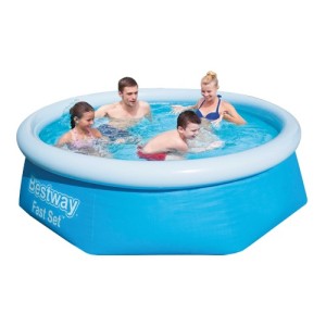 PISCINA TONDA FUORI TERRA CON ANELLO GONFIABILE SUPERIORE BESTWAY 305xH66 -57456