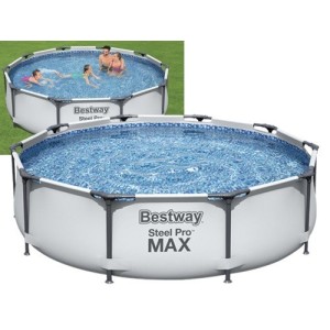 PISCINA TONDA FUORI TERRA STEEL PRO MAX BESTWAY 305xH76  -56406