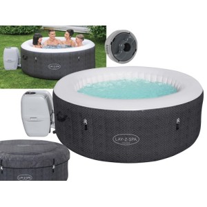 PISCINA IDROMASSAGGIO GONFIABILE TONDA FUORI TERRA SPA LAY-Z HAVANA AIRJET BESTWAY 180xH66 cm -60035